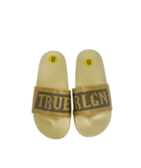 TRUE RELIGION Rhinestone Sandals Gold Size 8 - £18.36 GBP