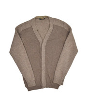 Diesel Wool Alpaca Cardigan Sweater Mens S Brown Made in Italy Black Gold - £32.83 GBP