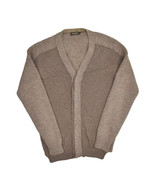 Diesel Wool Alpaca Cardigan Sweater Mens S Brown Made in Italy Black Gold - £31.68 GBP