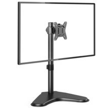 HUANUO Single Monitor Stand, Free Standing Monitor Desk Stand for 13 to 32&quot; Comp - £43.95 GBP