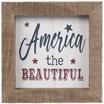 America The Beautiful Wood Wall Decoration Home Decor 4th of July - £8.76 GBP