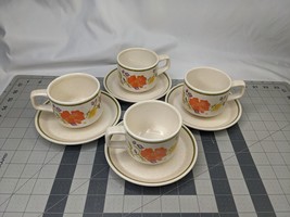 Lenox Temper Ware Summer Wind Cup Saucer Lot of 4 - $24.95