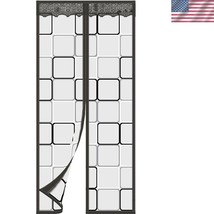 Stylish 39x83 Inch Magnetic Door Screen - Insulate &amp; Secure Your Living ... - $37.00