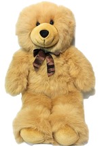 Fiesta Beige Cuddle Bear RARE Tan Plush Stuffed Soft Animal Toy Teddy 21.5&quot; HTF  - £31.46 GBP