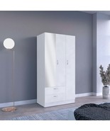 Riverside 3-Door Mirrored Armoire - $18,217.72 MXN