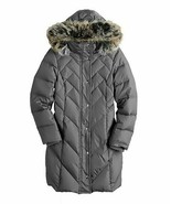 London Fog Women&#39;s Diamond Quilted Down Coat with Faux Fur Trim Hood, SL... - $106.92