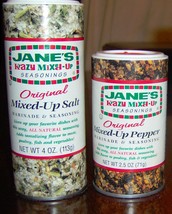 Jane&#39;s Kra Zy Original Mixed Up Salt And Pepper Marinade Seasoning Spice Kosher - £20.03 GBP