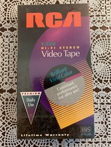 Three RCA Durabrand Blank Video Tapes Sealed VHS 6 Hours Hi Fi Stereo Standard - £9.37 GBP
