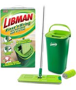 Libman Rinse &#39;n Wring Mop and Bucket System, Microfiber Dry Wet with Ref... - $37.24