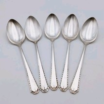 Tudor Plate Oneida Community Algonquin Set of 5 Servings Spoon Vtg - $653.68 MXN