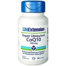 MAKE OFFER! 3 PACK Life Extension Super Ubiquinol CoQ10 100 mg 60 gel image 2