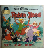 ROBIN HOOD (1977) softcover book with 33-1/3 RPM record - £11.12 GBP