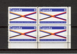 Canada  -  SC#505p  Blank LR Mint NH  - 6 cent  Manitoba Centennial  - £0.72 GBP