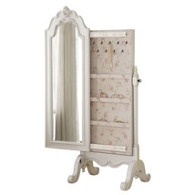 Edalene Jewelry Armoire, Pearl White Finish - $8,725.17 MXN