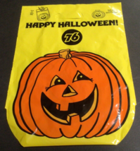 Union 76 Vtg Happy Halloween Trick or Treat Bag Gas Station Promo Pumpkin 927A - £13.65 GBP