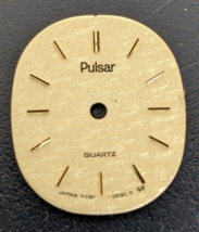 Vintage Pulsar Ladies Y590-5409 Watch Dial with Gold Tone Markers - Y590-0590R - £12.65 GBP