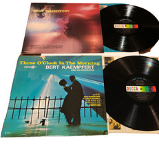 Bert Kaempfert “Three O’ Clock” &amp; “Traces Of Love” Set Of 2 Vinyl Records - £3.84 GBP