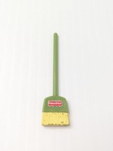 Fisher Price Loving Family Dollhouse Green & Yellow Broom Free Shipping - $7.91