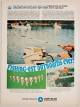 1968 Print Ad Chrysler 9.9 HP Fishing Outboard Motors Action Line for &#39;68 - $14.16
