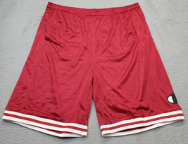 Champion Athletic Shorts Mens 2XL Red Athleticwear Pique Rib Trim Elasti... - £23.62 GBP