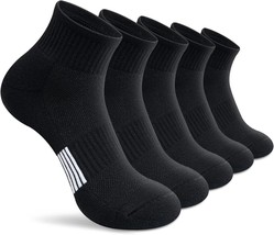 Gonii Ankle Socks Womens Athletic Thick Cushioned Running Hiking Low Cut 5-Pairs - £29.77 GBP