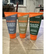 3 Pk Mando Whole Body Deodorant Invisible Cream Unscented Clover Woods M... - €16,98 EUR