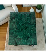 Semi Precious Marble Malachite Coffee Table Top Handmade Decor Christmas... - $6,434.39 MXN