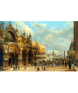 Art Print Carlo Grubacs St. Marks and the Doges Palace Venice Giclee pai... - £7.60 GBP+