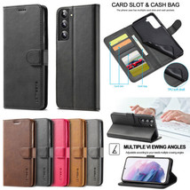 For Samsung S24 S23 Ultra/S22 + S23 FE Leather Flip Wallet back Case Cover - £41.28 GBP