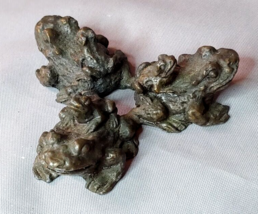 Bronze Frog Sculpture Paperweight San Pacific SP San Francisco - $34.60