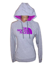 The North Face Hoodie Womens Small Grey Sweatshirt Pullover Logo - £19.66 GBP
