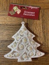 Elegance Christmas Ornament White Tree - £11.58 GBP