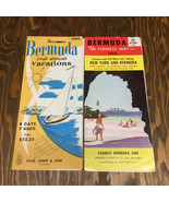 Vintage Bermuda travel pamphlets Furness Bermuda line Bermuda year around - £14.85 GBP