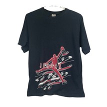 Vtg Air Jordan Jumpman Mens Michael Jordan Cotton Black Tshirt XL - $24.74