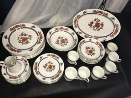 Regent Collection Crown Ming China 38 Pc Set Plates Bowls Tea Cups Platter VTG - £131.85 GBP
