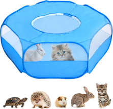 Small Animals Playpen, Breathable &amp; Waterproof Pet Playpen Cage Tent Wi - $40.58