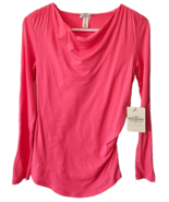 Downeast Basics Womens Cape Town Top Size XS Hot Pink Cotton Blend L/S N... - $20.33 CAD