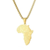 African Map Pattern Eye Of Horus Pendant Necklaces for Women - £14.57 GBP+