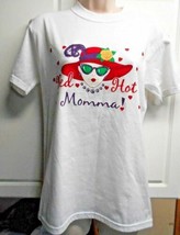 Jerzees Womens Sz S Heavy Weight Red Hat Momma Red Hat Society Club Shirt Tee - £7.80 GBP