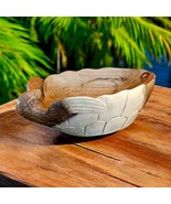 Wooden Bowl Wood Fruit Bowl Turtle Decoration Bowl Basket Dish Acacia - $2,101.53 MXN