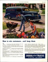 It&#39;s a masterpiece too Dodge Panel Truck ad 1946 Pretty women tulips e8 - $24.11