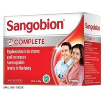 SANGOBION COMPLETE 100&#39;S Replenishes Iron Stores And Increase Haemoglobi... - $61.58