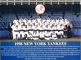 1998 NEW YORK YANKEES 8X10 TEAM PHOTO BASEBALL PICTURE NY MLB - £3.88 GBP