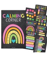 Colorful Chalk Calming Corner Posters | Set of 9 | Classroom Decor - $35.30 CAD