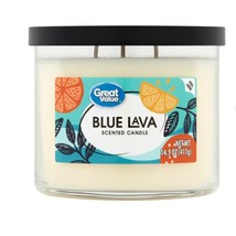 NEW Great Value Scented Candle, 3 Wick, Blue Lava, 14 oz, glass jar with... - $11.40