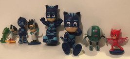 PJ Masks Toy Action Figures Figurines Lot of 8 blue &amp; red - £11.89 GBP