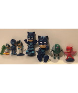 PJ Masks Toy Action Figures Figurines Lot of 8 blue &amp; red - £11.82 GBP