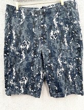 Rocawear Shorts Medium Blue Camo Cargo Drawstring Casual Mens Size 36 Y2K - $18.00