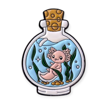 Animal Enamel Pin: Salamander in a Bottle - $12.90