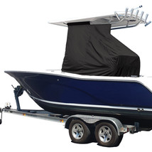 Boat T-Top Center Console Canvas Cover Cyclone Dope Dyed Polyester Fabric MA 083 - £440.96 GBP